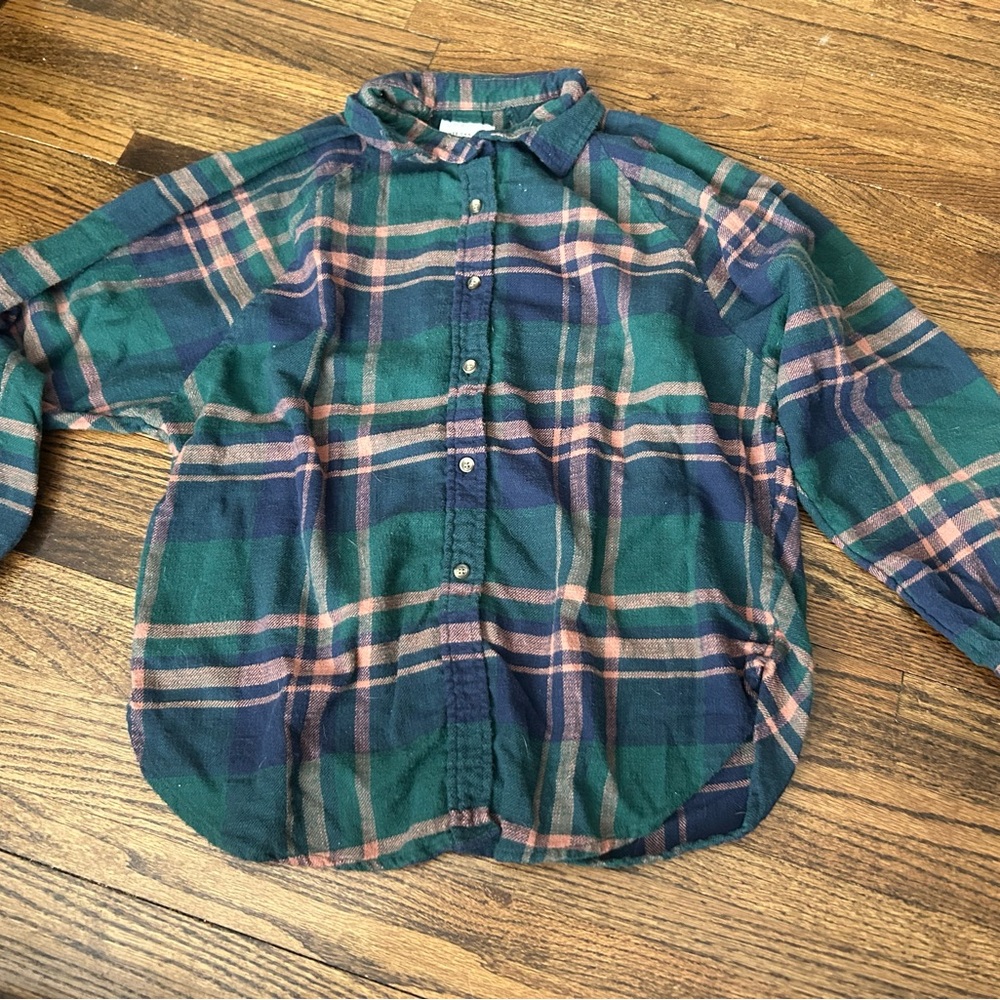 Plaid Flannel - Green and Blue